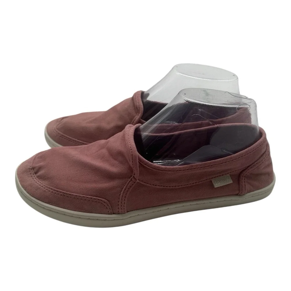 Sanuk Pair O Dice Shoes Womens 8 Heather Rose Pink Slip On Loafers Flats NWT - Picture 6 of 10